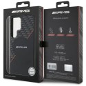 Etui AMG Double Layer Rhombs MagSafe na Samsung Galaxy S25 Ultra - czarno-czerwone Mercedes