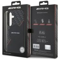 Etui AMG Double Layer Rhombs MagSafe na Samsung Galaxy S25 - czarno-czerwone Mercedes