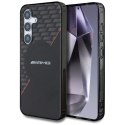 Etui AMG Double Layer Rhombs MagSafe na Samsung Galaxy S25+ - czarno-czerwone Mercedes