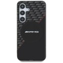 Etui AMG Double Layer Rhombs MagSafe na Samsung Galaxy S25+ - czarno-czerwone Mercedes