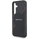 Etui AMG Double Layer Rhombs MagSafe na Samsung Galaxy S25+ - czarno-czerwone Mercedes
