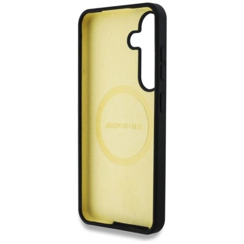 Etui AMG Oversize Rhombs MagSafe na Samsung Galaxy S25 - czarne Mercedes