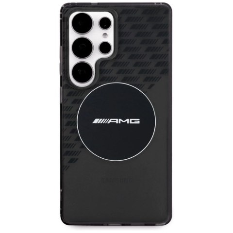 Etui AMG Transparent Rhombs MagSafe na Samsung Galaxy S25 Ultra - czarne Mercedes