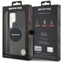 Etui AMG Transparent Rhombs MagSafe na Samsung Galaxy S25 Ultra - czarne Mercedes