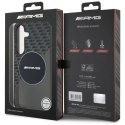Etui AMG Transparent Rhombs MagSafe na Samsung Galaxy S25 - czarne Mercedes