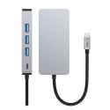 Adapter Tech-Protect HB05 HUB 9w1 USB-C + USB2.0 + USB3.0 + HDMI 4K 60HZ + SD / TF + PD100W + RJ45 - szary Tech-Protect