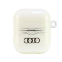 Etui Audi IML Geometric Pattern na AirPods 1 / 2 - białe Audi