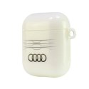 Etui Audi IML Geometric Pattern na AirPods 1 / 2 - białe Audi