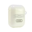 Etui Audi IML Geometric Pattern na AirPods 1 / 2 - białe Audi