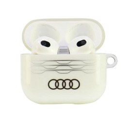Etui Audi IML Geometric Pattern na AirPods 3 - białe Audi