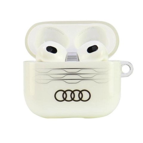 Etui Audi IML Geometric Pattern na AirPods 3 - białe Audi