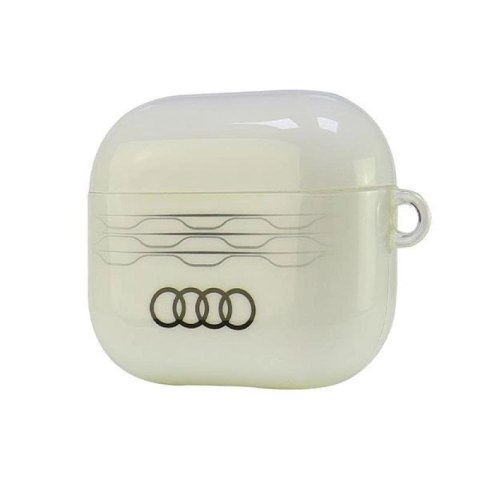 Etui Audi IML Geometric Pattern na AirPods 3 - białe Audi