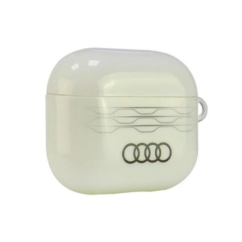 Etui Audi IML Geometric Pattern na AirPods 3 - białe Audi