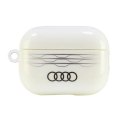 Etui Audi IML Geometric Pattern na AirPods Pro 2 - białe Audi