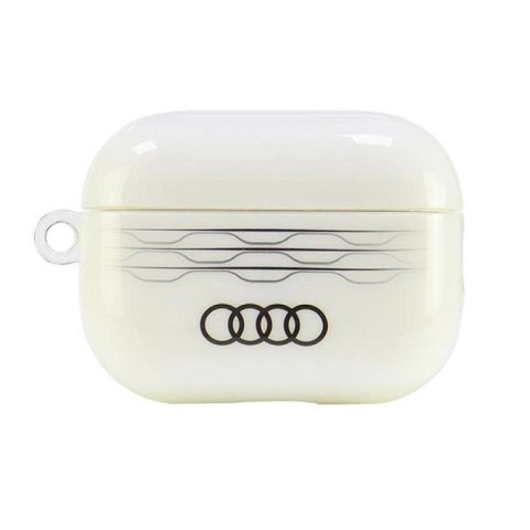Etui Audi IML Geometric Pattern na AirPods Pro 2 - białe Audi