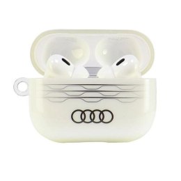Etui Audi IML Geometric Pattern na AirPods Pro 2 - białe Audi