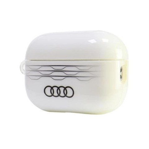 Etui Audi IML Geometric Pattern na AirPods Pro 2 - białe Audi