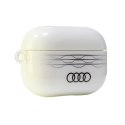 Etui Audi IML Geometric Pattern na AirPods Pro 2 - białe Audi
