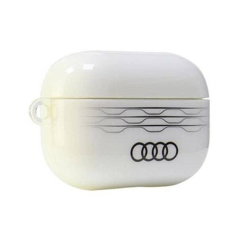 Etui Audi IML Geometric Pattern na AirPods Pro 2 - białe Audi