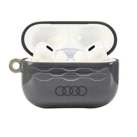 Etui Audi IML Geometric Pattern na AirPods Pro 2 - szare Audi