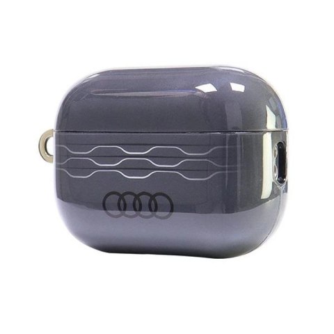 Etui Audi IML Geometric Pattern na AirPods Pro 2 - szare Audi