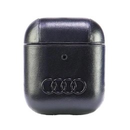 Etui Audi Leather Big Logo na AirPods 1 / 2 - czarne Audi