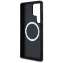 Etui BMW Leather Oversized Stripes MagSafe na Samsung Galaxy S25 Ultra - czarne BMW