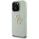 Etui Guess Grained Big 4G Logo Small Classic Logo na iPhone 16 Pro Max - zielone Guess
