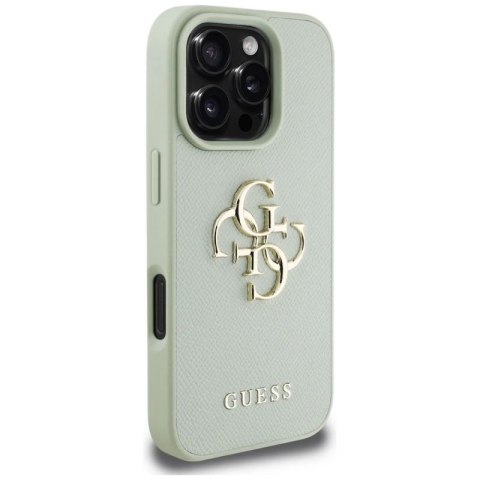 Etui Guess Grained Big 4G Logo Small Classic Logo na iPhone 16 Pro Max - zielone Guess