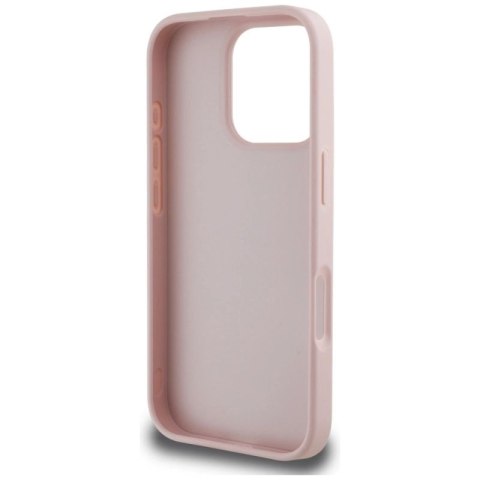 Etui Guess Grained Big 4G Logo Small Classic Logo na iPhone 16 Pro - różowe Guess