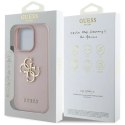 Etui Guess Grained Big 4G Logo Small Classic Logo na iPhone 16 Pro - różowe Guess