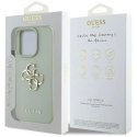 Etui Guess Grained Big 4G Logo Small Classic Logo na iPhone 16 Pro - zielone Guess
