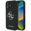Etui Guess Grained Big 4G Logo Small Classic Logo na iPhone 16 - czarne Guess
