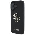 Etui Guess Grained Big 4G Logo Small Classic Logo na iPhone 16 - czarne Guess