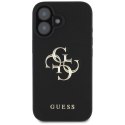 Etui Guess Grained Big 4G Logo Small Classic Logo na iPhone 16 - czarne Guess