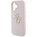 Etui Guess Grained Big 4G Logo Small Classic Logo na iPhone 16 - różowe Guess