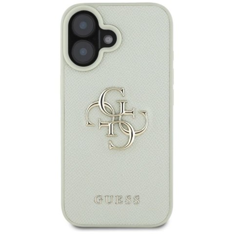 Etui Guess Grained Big 4G Logo Small Classic Logo na iPhone 16 - zielone Guess