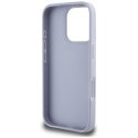 Etui Guess Hot Stamp 4G Pattern Triangle Metal Logo na iPhone 16 Pro - fioletowe Guess
