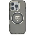Etui Guess IML Metal Mountain Logo MagSafe na iPhone 16 Pro - czarny Guess