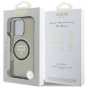 Etui Guess IML Metal Mountain Logo MagSafe na iPhone 16 Pro - czarny Guess