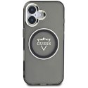 Etui Guess IML Metal Mountain Logo MagSafe na iPhone 16 - czarne Guess
