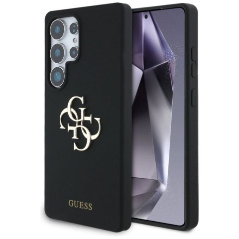 Etui Guess Silicone Big 4G Logo Bottom Script na Samsung Galaxy S25 Ultra - czarne Guess