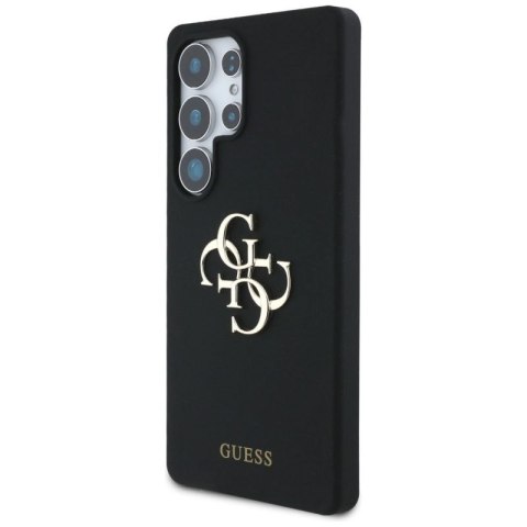 Etui Guess Silicone Big 4G Logo Bottom Script na Samsung Galaxy S25 Ultra - czarne Guess