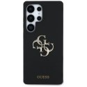 Etui Guess Silicone Big 4G Logo Bottom Script na Samsung Galaxy S25 Ultra - czarne Guess