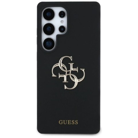 Etui Guess Silicone Big 4G Logo Bottom Script na Samsung Galaxy S25 Ultra - czarne Guess