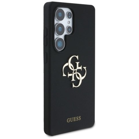 Etui Guess Silicone Big 4G Logo Bottom Script na Samsung Galaxy S25 Ultra - czarne Guess