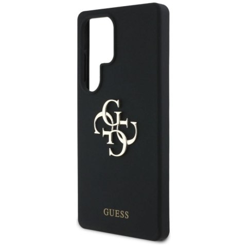 Etui Guess Silicone Big 4G Logo Bottom Script na Samsung Galaxy S25 Ultra - czarne Guess