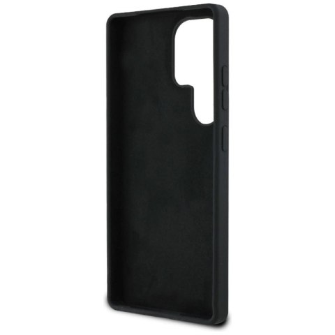 Etui Guess Silicone Big 4G Logo Bottom Script na Samsung Galaxy S25 Ultra - czarne Guess