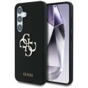 Etui Guess Silicone Big 4G Logo Bottom Script na Samsung Galaxy S25 - czarne Guess