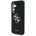 Etui Guess Silicone Big 4G Logo Bottom Script na Samsung Galaxy S25 - czarne Guess